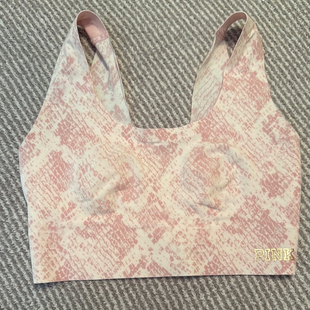 PINK Snake Print Sports Bra